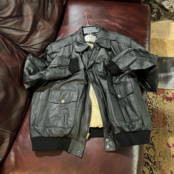 Cougar New Black Genuine Leather Jacket - Picture 4 of 6